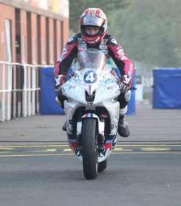 Guy on electric motorbike